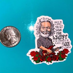 🔴4/$10 stickers (1) Jerry Garcia sticker